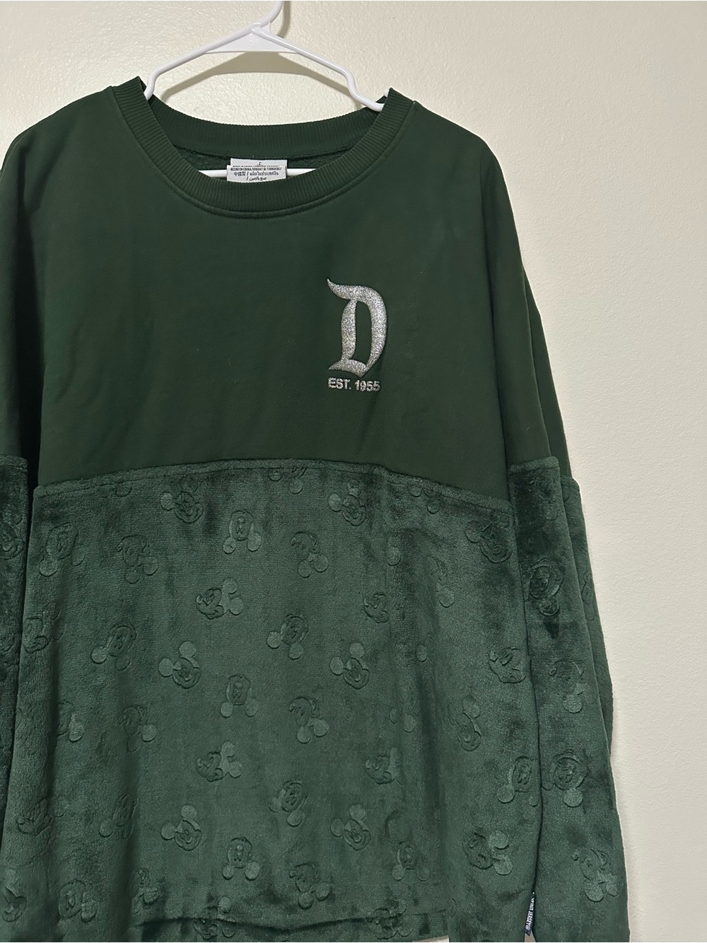 Disneyland resort velour hidden Mickey Mouse spirit jersey sweatshirt unisex - Picture 3 of 4